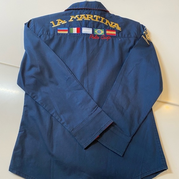 LA MARTINA Stretch cotton shirt for Boys. Size 4 - Picture 2 of 8